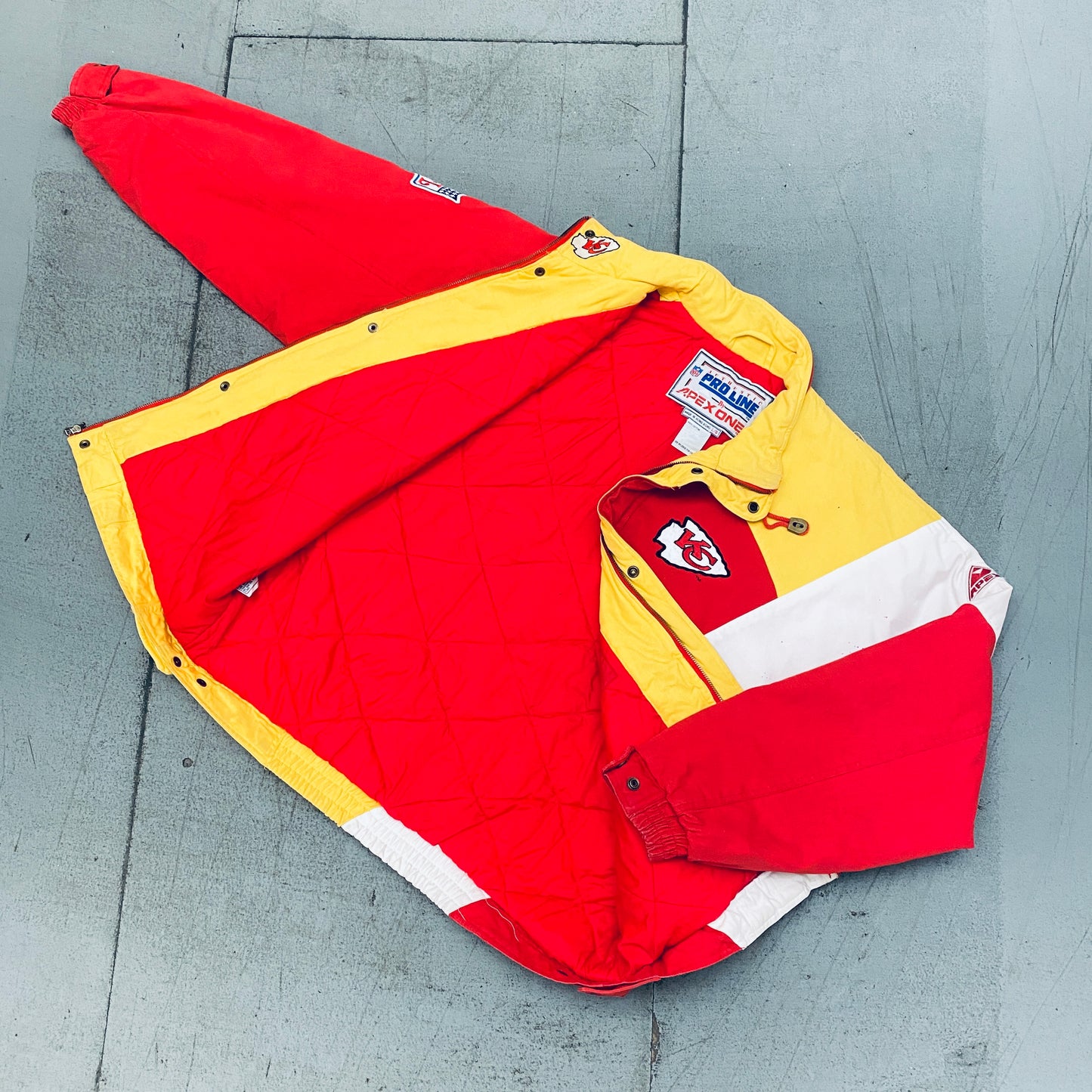 Kansas City Chiefs: 1990's Apex One Fullzip Proline Canvas Jacket (L)