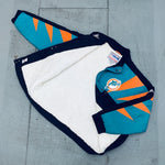 Miami Dolphins: 1990's Apex One Sharktooth Fullzip Proline Jacket (XL)
