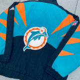 Miami Dolphins: 1990's Apex One Sharktooth Fullzip Proline Jacket (XL)