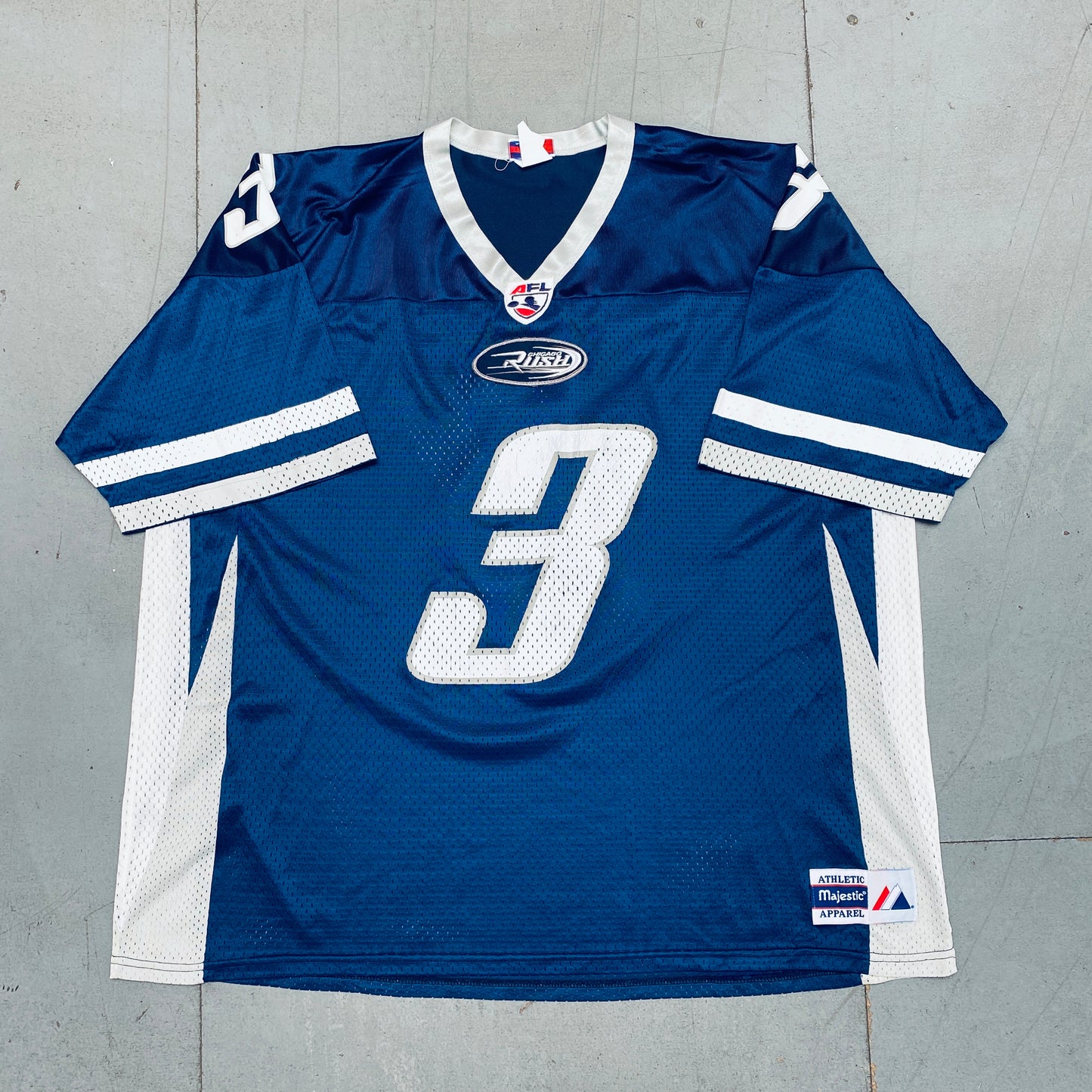 AFL: Chicago Rush No. 3 Majestic Jersey (XXL)