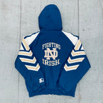 Notre Dame Fighting Irish: 1990's Fullzip Chevron Starter Jacket (S)
