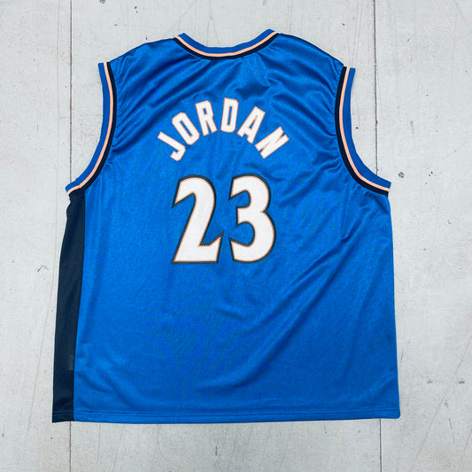 Washington Wizards: Michael Jordan 2001/02 Blue Champion Jersey (L)