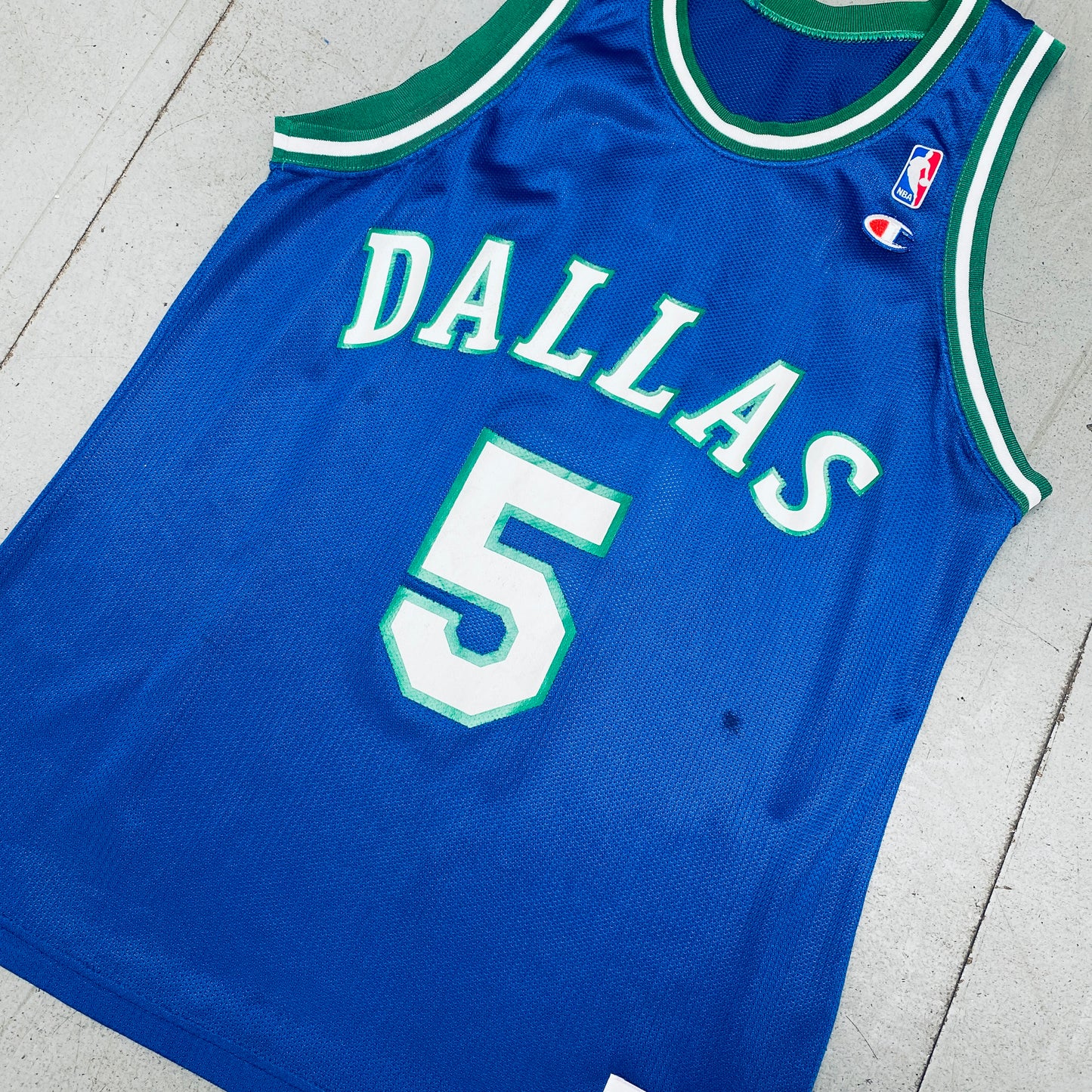 Dallas Mavericks: Jason Kidd Rookie 1994/95 Blue Champion Jersey (M)