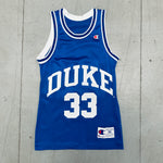Duke Blue Devils: No. 33 "Grant Hill" 1993/94 Blue Champion Jersey (S)