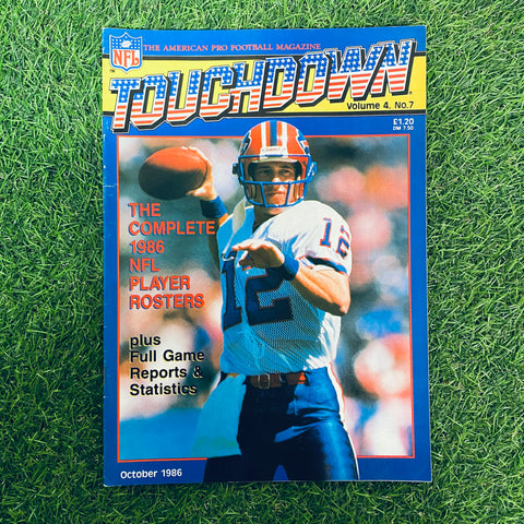 Touchdown Magazine October 1986 Volume 4. No. 7