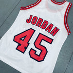 Chicago Bulls: Michael Jordan 1995 White Champion Jersey (S)