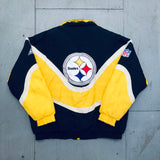 Pittsburgh Steelers: 1990's Apex One "Ice Cream Man" Wave Fullzip Proline Jacket (L)