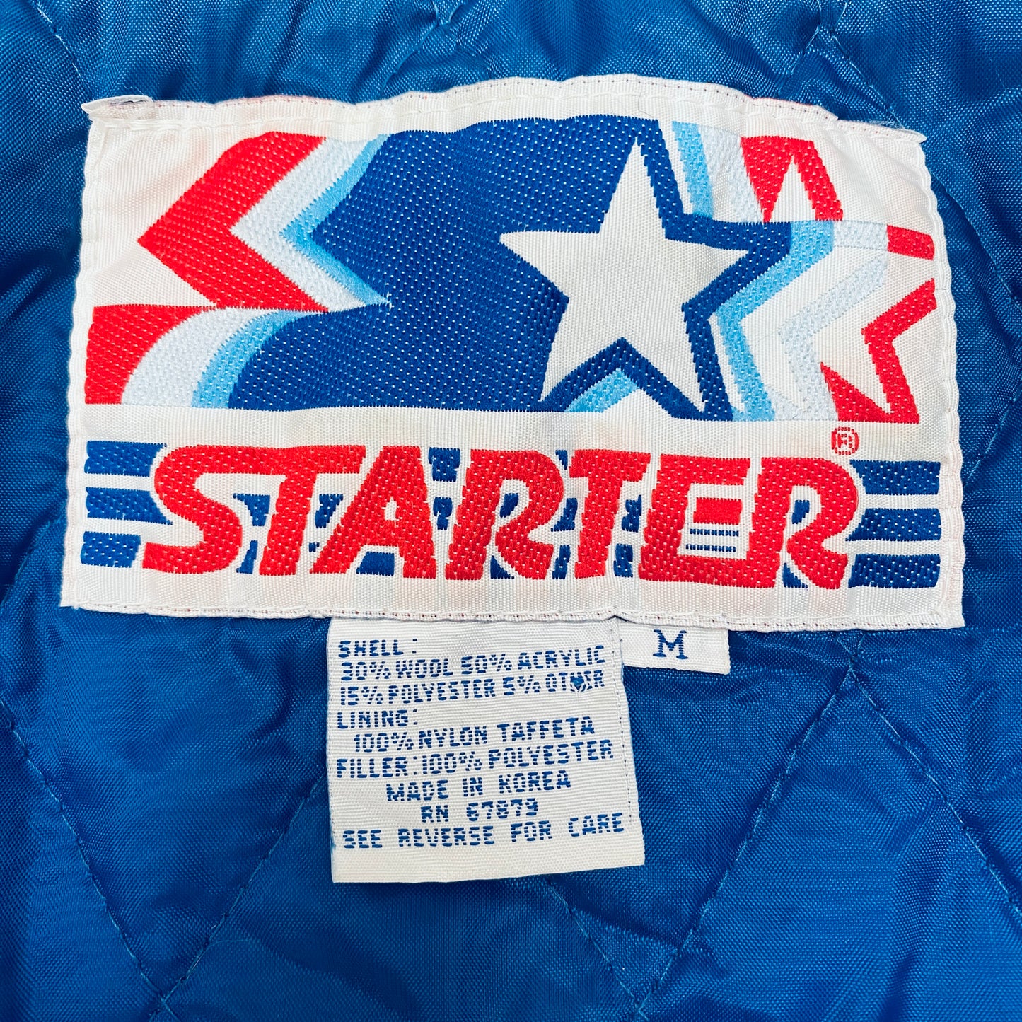 New York Knicks: 1990's Reverse Script Spellout Fullzip Wool Starter Bomber (M/L)