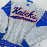 New York Knicks: 1990's Reverse Script Spellout Fullzip Wool Starter Bomber (M/L)