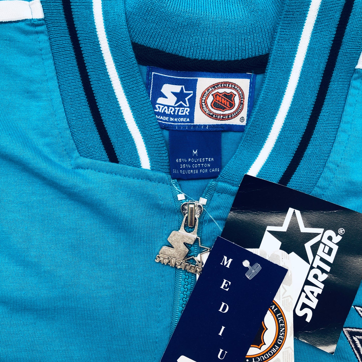 San Jose Sharks: 1990's Starter Polo Shirt - BNWT! (M)