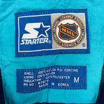 San Jose Sharks: 1990's 1/4 Zip Breakaway Starter Jacket w/ Hood (M)