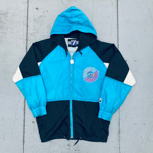 Charlotte Hornets: 1990's Logo 7 Fullzip Windbreaker (S)