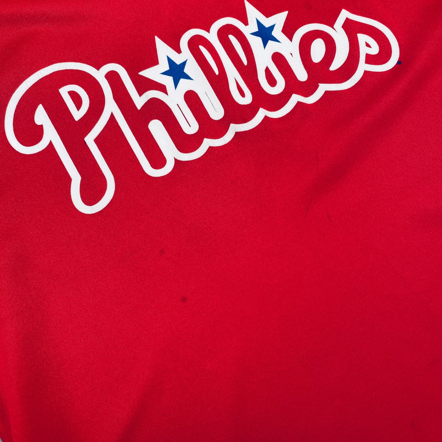 Philadelphia Phillies: 2003 No. 30 Red Majestic Batting Practice Jersey (M)