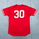 Philadelphia Phillies: 2003 No. 30 Red Majestic Batting Practice Jersey (M)