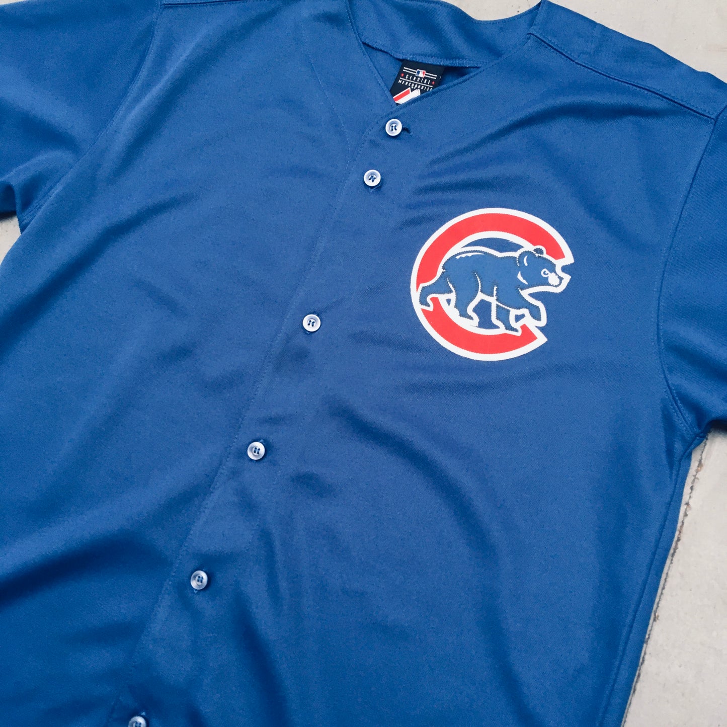 Chicago Cubs: Derrek Lee 2005 Blue Majestic Stitched Jersey (S)