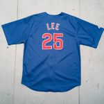 Chicago Cubs: Derrek Lee 2005 Blue Majestic Stitched Jersey (S)
