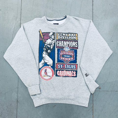 90s St. Louis Cardinals 1996 World Series Division Champions t-shirt Medium