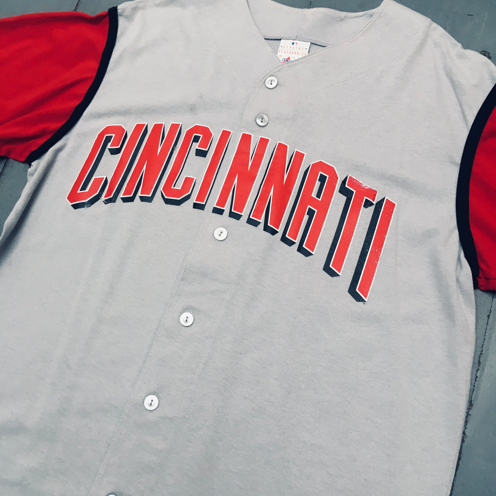 Cincinnati Reds: 1999 Grey/Red Majestic Road Jersey (L) – National Vintage  League Ltd.