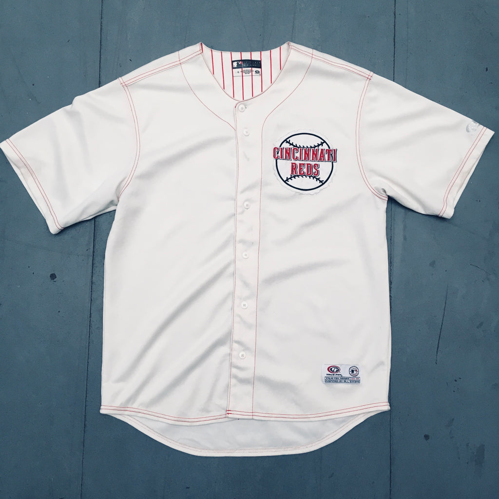 Cincinnati Reds: White True Fan Jersey (L) – National Vintage League Ltd.