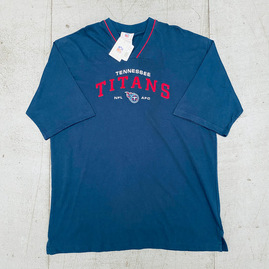 Tennessee Titans: 2000's Embroidered Spellout Tee (XL) - BNWT!