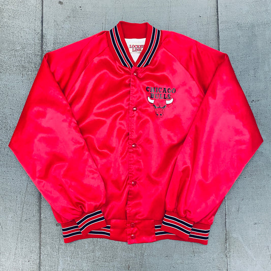 Chicago Bulls: 1990's Locker Line Satin Bomber Jacket (XL)