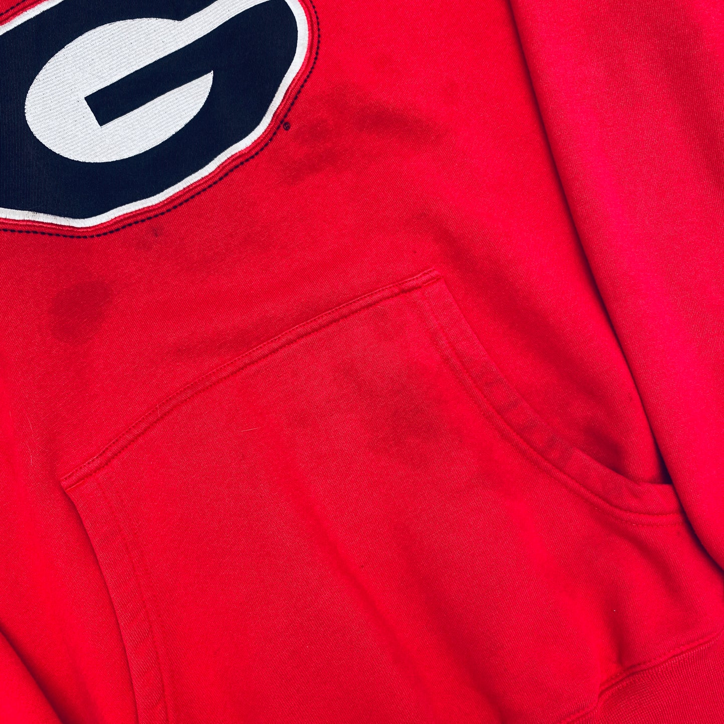 Georgia Bulldogs: 1990's Nike Centre Swoosh Embroidered Hoodie (M/L)