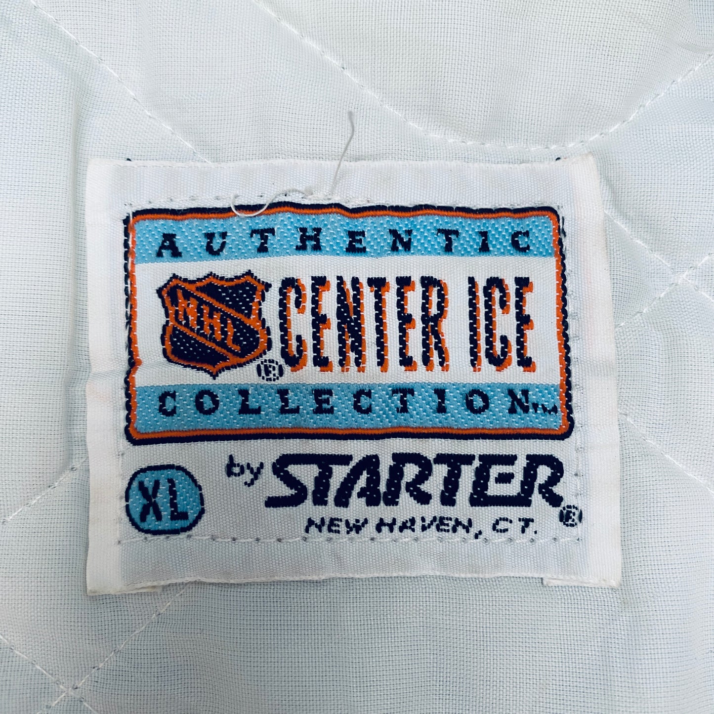 San Jose Sharks: 1991 Satin Center Ice Starter Bomber Jacket (XL)