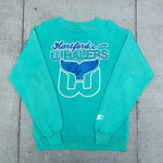 Hartford Whalers: 1980's Graphic Spellout Starter Sweat (S/M)