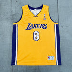 Los Angeles Lakers: Kobe Bryant 2001/2002 Yellow Champion Jersey (XL)