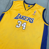 Los Angeles Lakers: Shaquille O'Neal 1998/99 Yellow Champion Jersey (XL)