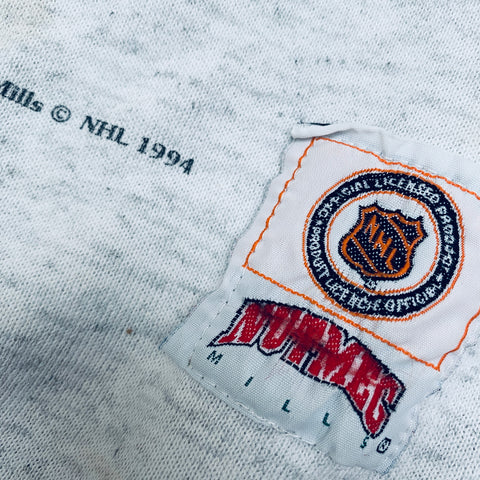 1994 Anaheim Mighty Ducks Nutmeg NHL Crewneck Sweatshirt Size