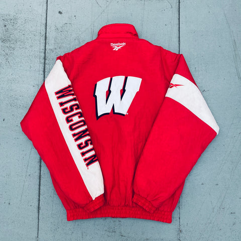 Wisconsin Badgers: 1990's Reebok Fullzip Jacket (M/L)