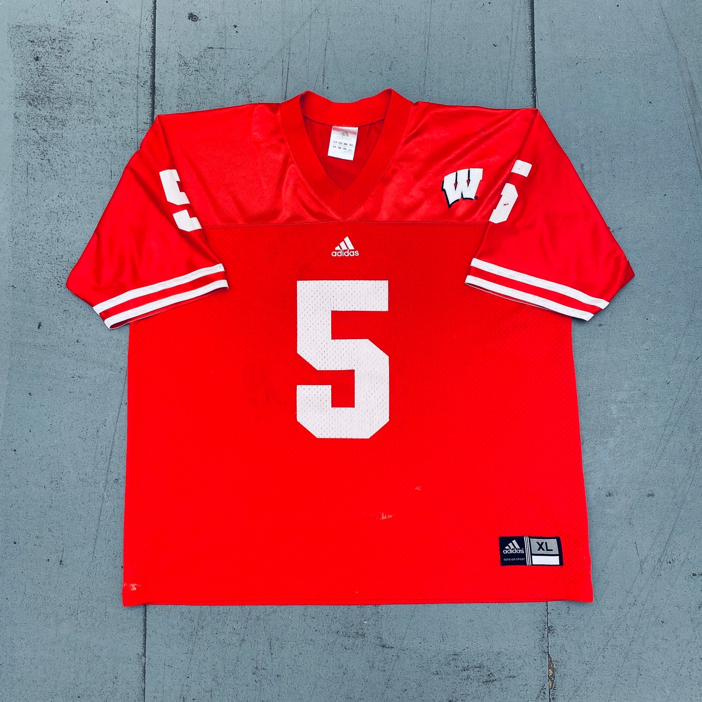 Wisconsin Badgers: No. 5 "Brooks Bollinger" Adidas Jersey (XL)