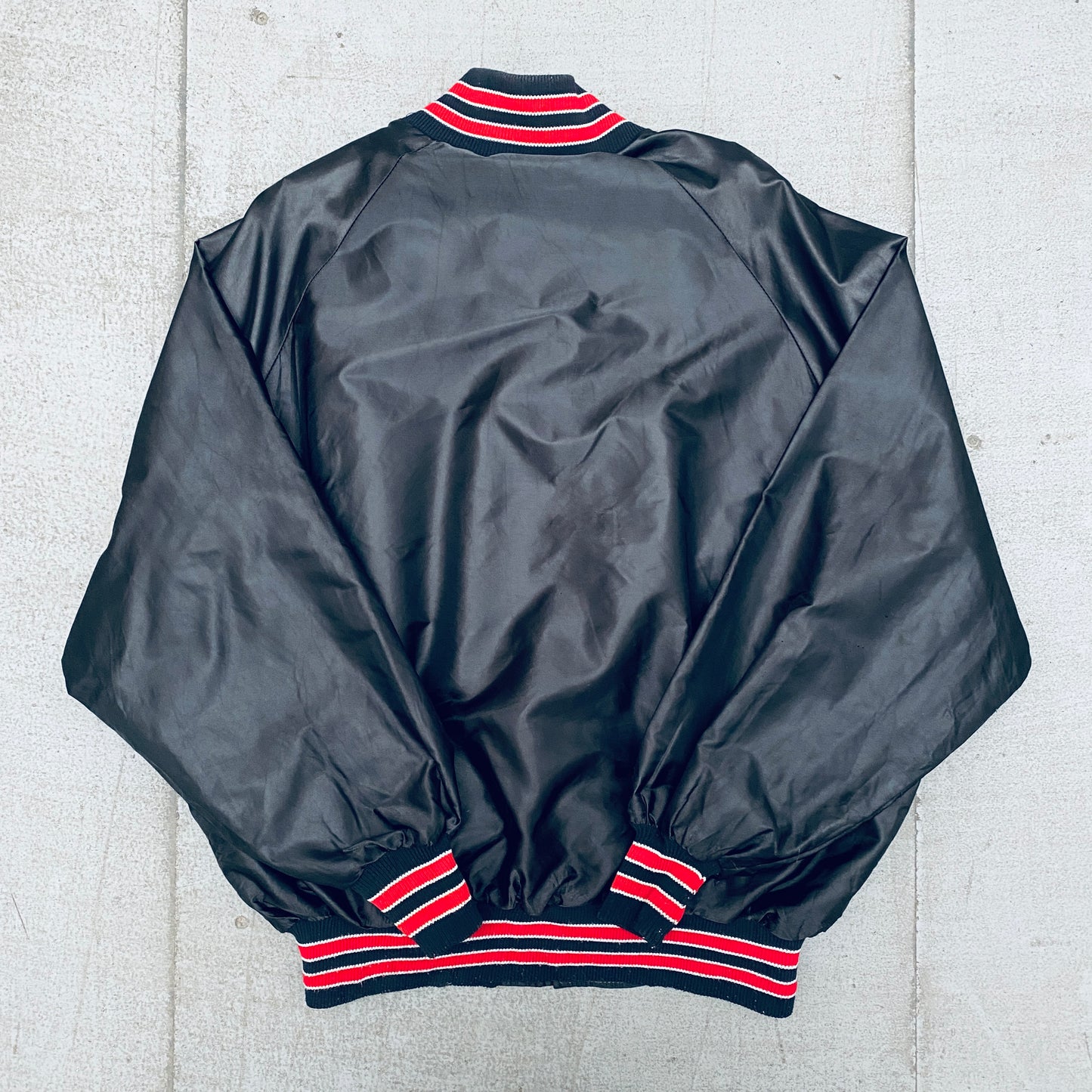 Georgia Bulldogs: 1980's Blackout Satin DeLong Bomber Jacket (XL)