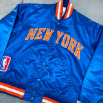 New York Knicks: 1980's Satin NBA Authentics Starter Bomber Jacket (S)
