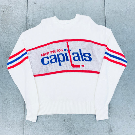 Washington Capitals: 1980's Cliff Engle Knitted Sweat (XL)