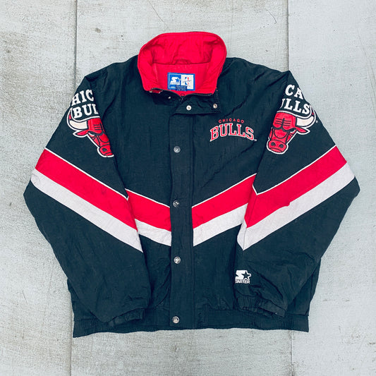 Chicago Bulls: 1990's NBA Authentics Fullzip Starter Chevron Jacket (XL)