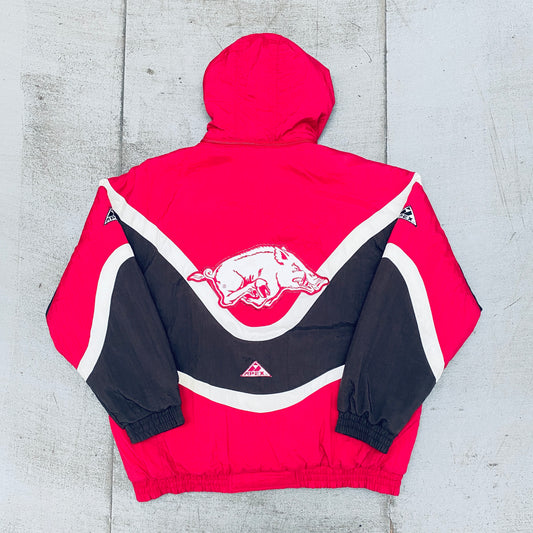 Arkansas Razorbacks: 1990's Apex One "Ice Cream Man" Wave Fullzip Jacket (XL)