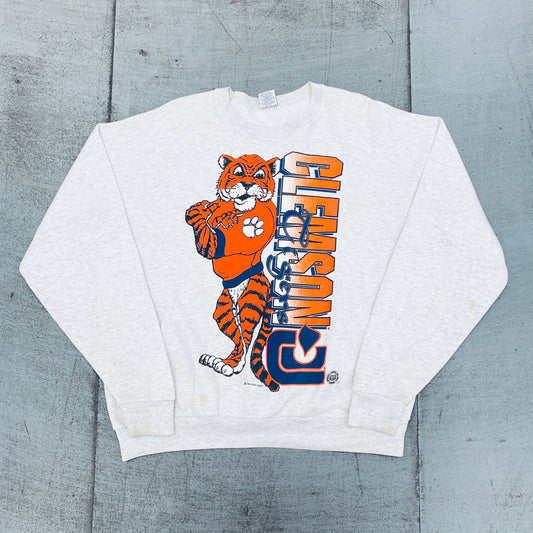 Clemson Tigers: 1993 Graphic Spellout Sweat (XL)