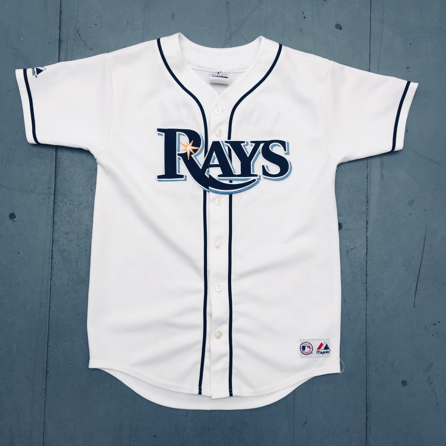 Tampa Bay Rays: Evan Longoria 2008 White Majestic Stitched Jersey (S)