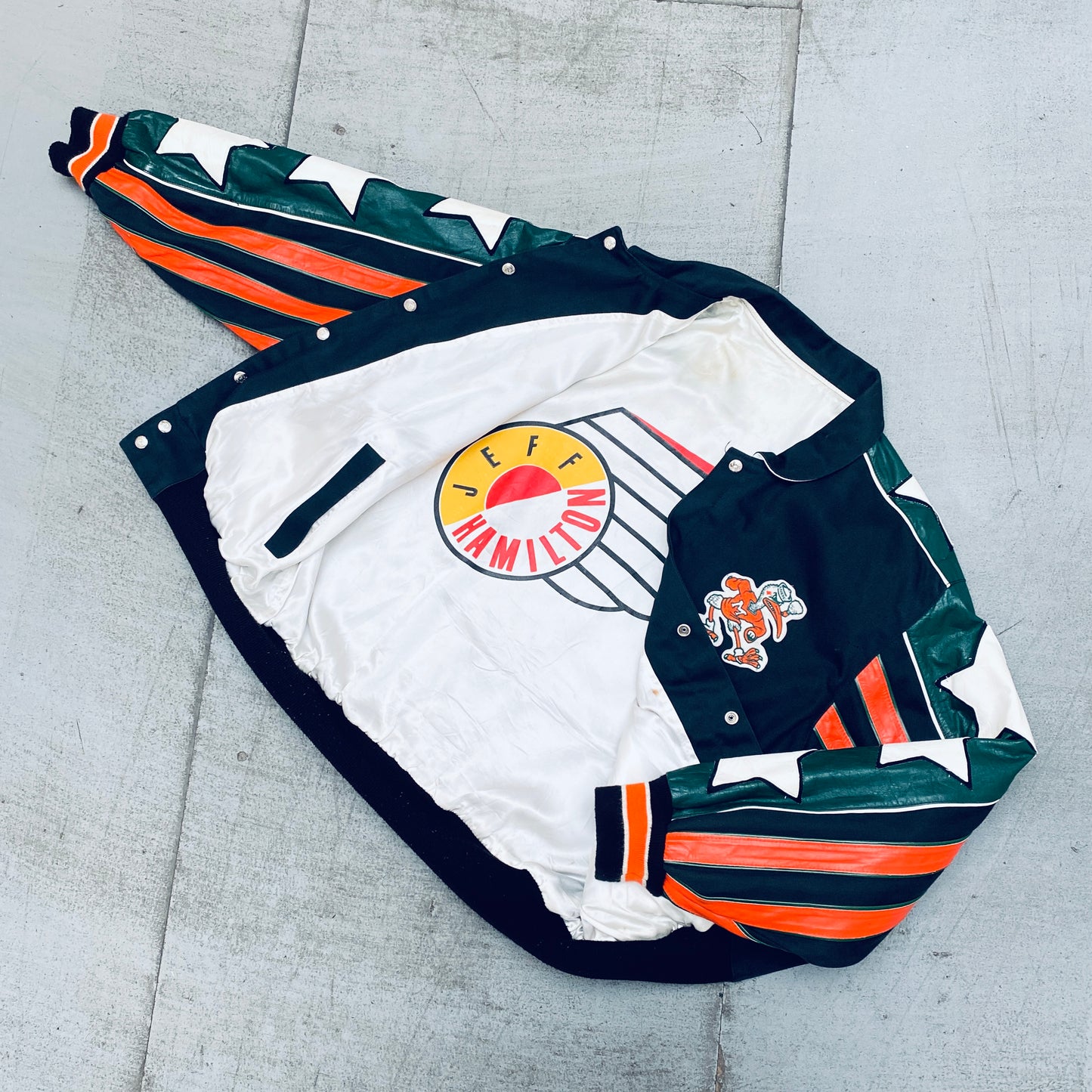 Miami Hurricanes: 1990's Jeff Hamilton Jacket (XL)