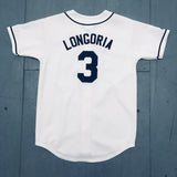 Tampa Bay Rays: Evan Longoria 2008 White Majestic Stitched Jersey (S)