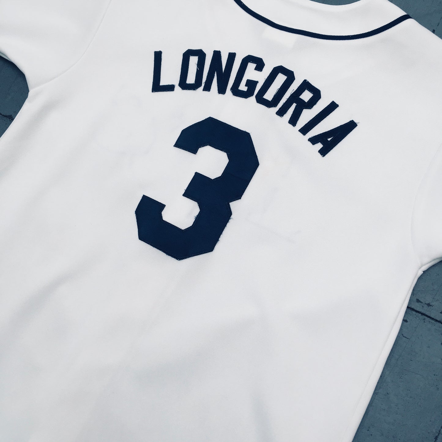 Tampa Bay Rays: Evan Longoria 2008 White Majestic Stitched Jersey (S)