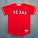 Texas Rangers: Prince Fielder 2014 Red Majestic Stitched Jersey (S)