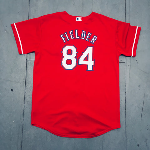 Majestic, Shirts, Vintage Texas Rangers Majestic Stitched Baseball Jersey  Size Xl Red Mlb