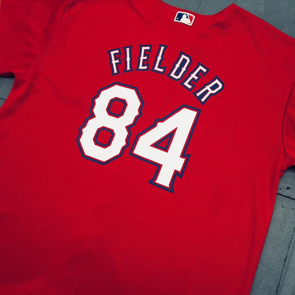 Prince Fielder Texas Rangers Game-Used 4th of July Jersey vs