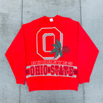 THE Ohio State Buckeyes: 1990's Salem Sportswear All Over Print Sweat (L)