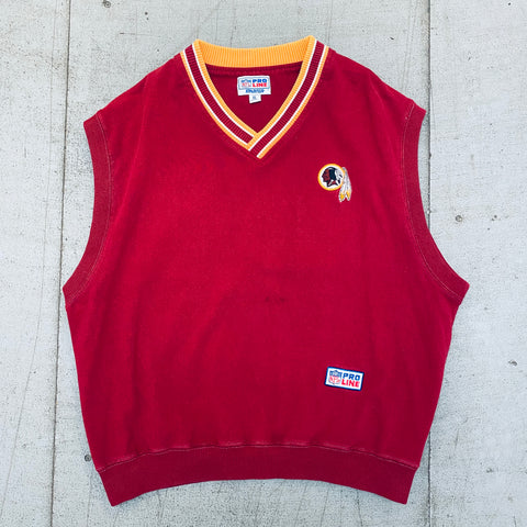 Washington Redskins: 1990's Proline Starter Sweater Vest (XL)
