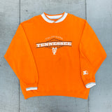 Tennessee Volunteers: 1990's Embroidered Spellout Starter Sweat (XL/XXL)