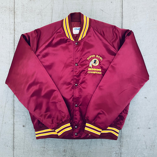 Washington Redskins: 1991 Chalk Line Super Bowl Champions Satin Bomber Jacket (L)